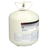 3M 70 70 CYL Cylinder Spray Adhesive, Clear, Large Cylinder, 27.3 lb Net Weight (7100138479) - 2