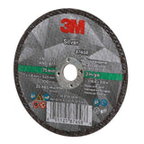 3M 7100139208 Silver Cut-Off Wheel T1, 3 in x .035 in x 3/8 in for Pipe Cutting on Stainless and Mild Steel (25 Pack) - 3