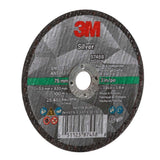 3M 87458 Silver Cut-Off Wheel T1, 3 in x .035 in x 3/8 in for Pipe Cutting on Stainless and Mild Steel (7100139208) (25 Pack) - 4