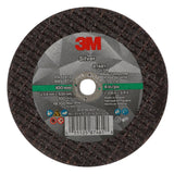 3M 87461 Silver Cut-Off Wheel 60+ T1, Precision Shaped Grain, Black, 4 in x 1/32 in x 3/8 in (7100139214) (50 Pack) - 3