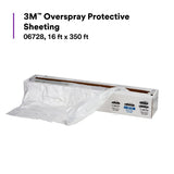 3M 06728 Scotch Premium Plastic Overspray Protective Sheeting with 233+ Masking Tape 36 mm, Transparent, HDPE, Tear Resistant, 16 ft x 400 ft (7100139893) - 3