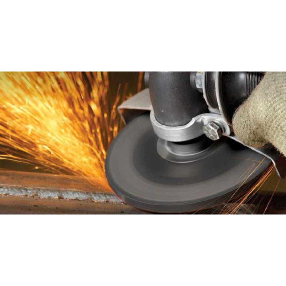 3M 7100141076 Silver Depressed Center Grinding Wheel, 87456, 36+, T27, 4 in x 1/4 in x 5/8 in (10 Pack) - 5