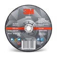 3M 87455 Silver Depressed Center Grinding Wheel, 36+, T27, 4 in x 1/4 in x 3/8 in (7100141077) (10 Pack)