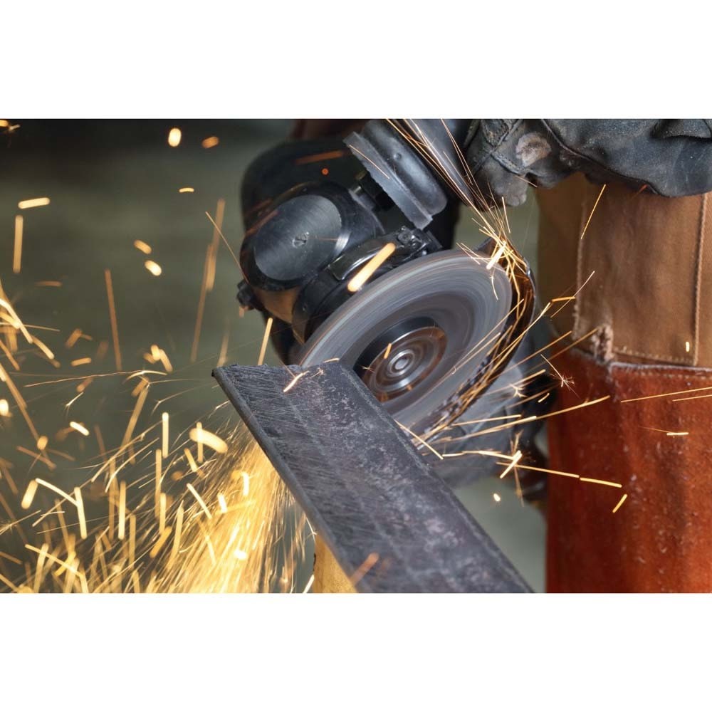 3M 87454 Silver Depressed Center Grinding Wheel T27 5 in x 1/4 in x 7/8 in for Deburring and Heavy Stock Removal on Steel (7100141078) (10 Pack) - 4