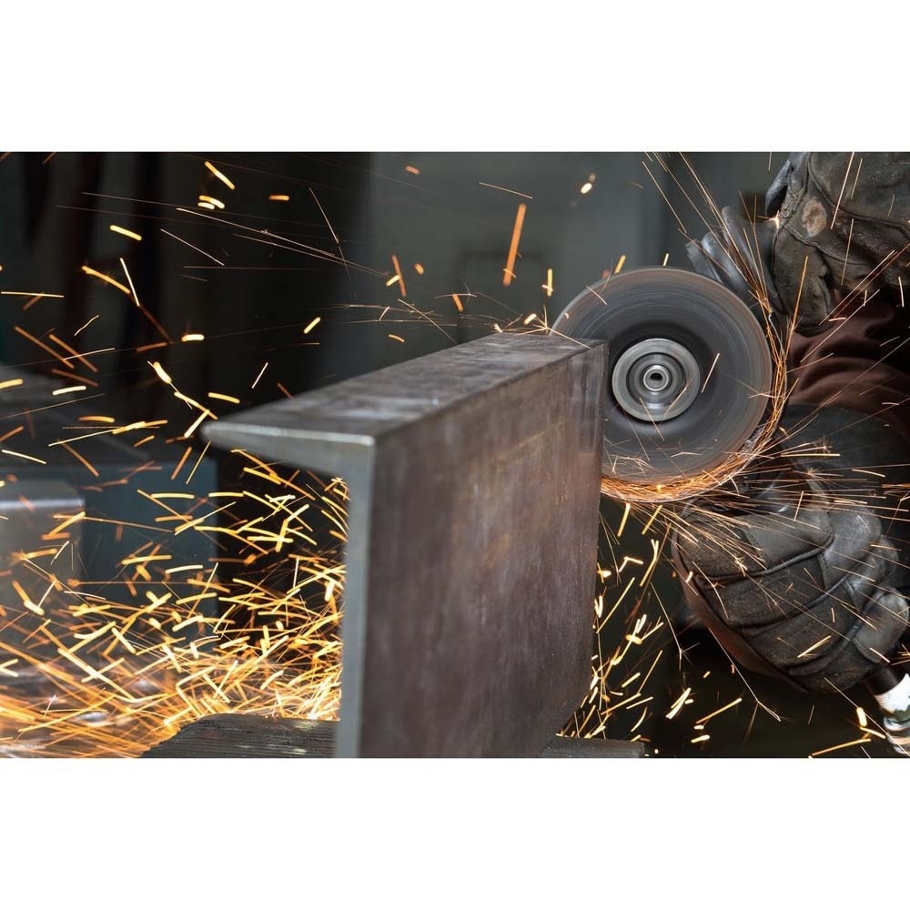 3M 7100141079 Silver Depressed Center Grinding Wheel 87453 36+ T27 4.5 in x 1/4 in x 7/8 in (10 Pack) - 3