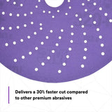 3M 737U 31483 Cubitron II Hookit Clean Sanding Abrasive Disc, 6 in, 320+, Purple (7100141496) (200 Pack) - 3