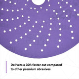 3M 737U 31483 Cubitron II Hookit Clean Sanding Abrasive Disc, 6 in, 320+, Purple (7100141496) (50 Pack) - 3