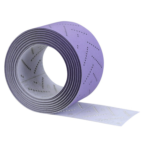 3M 737U Cubitron II Hookit Clean Sanding Sheet Roll, Multi-Hole, 400+, Purple, 70 mm x 12 m (34450) (7100141523) (5 Pack)
