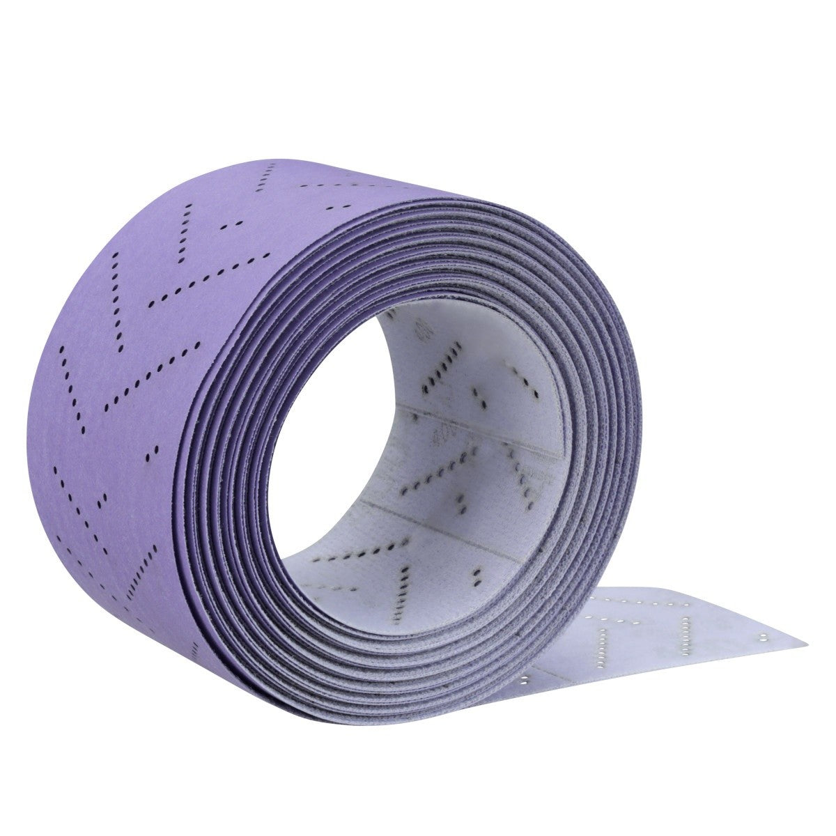 3M 737U Cubitron II Hookit Clean Sanding Sheet Roll, Multi-Hole, 400+, Purple, 70 mm x 12 m (34450) (7100141523) (5 Pack) - 2