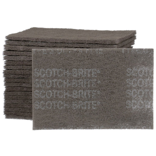 3M HP-HP 7448 Scotch-Brite Ultra Fine Hand Pad, SiC, Gray, 6 in x 9 in (7100141899) (60 Pack)