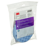 3M 33286 Ultrafine Foam Polishing Pad, Blue, Double Sided Waffle Face, 6 in for Automotive (7100145279) (6 Pack) - 3