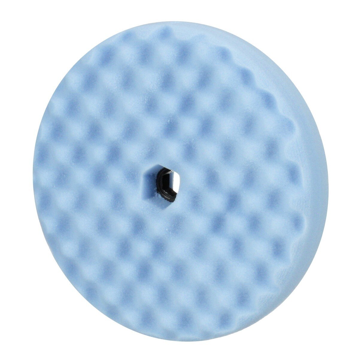 3M 05708 Hookit Ultrafine Foam Polishing Pad, Double Sided Quick Connect, Waffle Face, Blue, 8 in (7100145281) (6 Pack) - 3