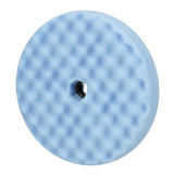 3M 05708 Hookit Ultrafine Foam Polishing Pad, Double Sided Quick Connect, Waffle Face, Blue, 8 in (7100145281) (6 Pack) - 3