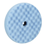 3M 05708 Hookit Ultrafine Foam Polishing Pad, Double Sided Quick Connect, Waffle Face, Blue, 8 in (7100145281) (6 Pack) - 4