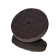 3M 05707 Foam Polishing Pad, Waffle Face, Double Sided, Quick Connect, Black, 8 in (7100145283) (6 Pack)