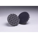 3M 05707 Foam Polishing Pad, Waffle Face, Double Sided, Quick Connect, Black, 8 in (7100145283) (6 Pack) - 2