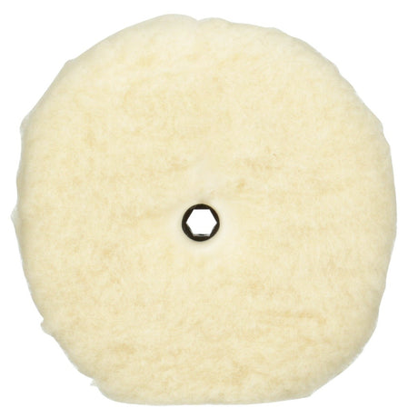 3M Perfect-It Low Linting Wool Compounding Pad, 100 Wool, White, 9 in (33279) (7100145353) (6 Pack)