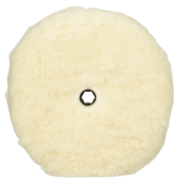 3M Perfect-It Low Linting Wool Compounding Pad, 100 Wool, White, 9 in (33279) (7100145353) (6 Pack)