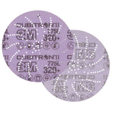 3M 775L Xtract Hookit Clean Sanding Film Disc, 320+, Purple, 5 in, Die 500LG (7100145363) (250 Pack) - 2