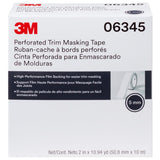3M Perforated Trim Masking Tape, 5 mm Hard Band, 50.8 mm x 10 m (06345) (7100145500) (6 Pack) - 3