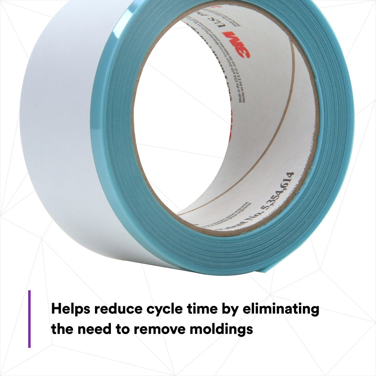3M Perforated Trim Masking Tape, 5 mm Hard Band, 50.8 mm x 10 m (06345) (7100145500) (6 Pack) - 5