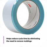 3M Perforated Trim Masking Tape, 5 mm Hard Band, 50.8 mm x 10 m (06345) (7100145500) (6 Pack) - 5