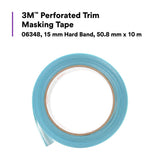 3M Perforated Trim Masking Tape, 15 mm Hard Band, 50.8 mm x 10 m (06348) (7100145502) (6 Pack) - 3