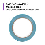 3M Perforated Trim Masking Tape, 7 mm Hard Band, Blue, 50.8 mm x 10 m (06347) (7100145503) (6 Pack) - 3