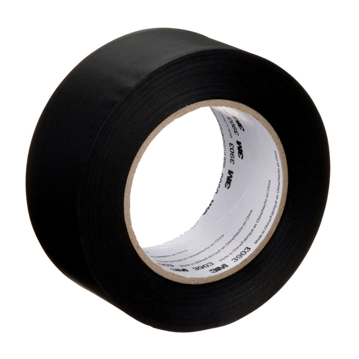 3M 3903 Vinyl Duct Tape, Black, 2 in x 50 yd, 6.5 mil, Individually Wrapped (7100145924) (24 Pack)