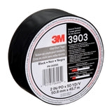 3M 3903 Vinyl Duct Tape, Black, 2 in x 50 yd, 6.5 mil, Individually Wrapped (7100145924) (24 Pack) - 7