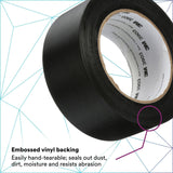 3M 3903 Vinyl Duct Tape, Black, 2 in x 50 yd, 6.5 mil, Individually Wrapped (7100145924) (24 Pack) - 8