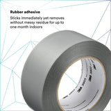 3M Vinyl Duct Tape 3903 Gray 2 in x 50 yd 7.3 mil Roll (3903) (7100145925) (24 Pack) - 3