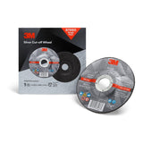 3M 87660 Silver Cut-Off Wheel, 36+, T27, 4.5 in x 0.045 in x 7/8 in (7100147388) (10 Pack) - 2