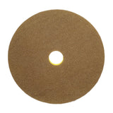 3M 09553 Scotch-Brite Clean and Shine Floor Pad, Brown, Super Fine, 22 in, Center Hole (7100147996) (5 Pack) - 2