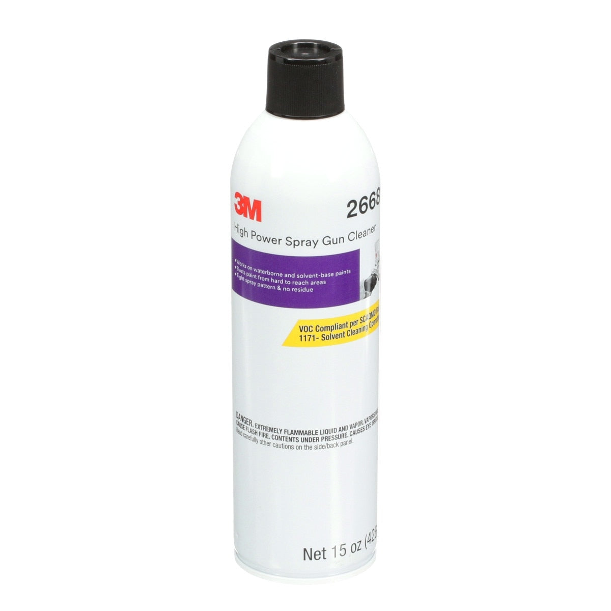 3M High Power Spray Gun Cleaner 15 oz Low VOC Aerosol for Spray Gun Equipment (26689) (7100148476) (6 Pack)