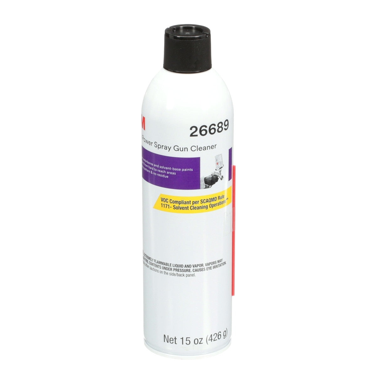 3M High Power Spray Gun Cleaner 15 oz Low VOC Aerosol for Spray Gun Equipment (26689) (7100148476) (6 Pack) - 2