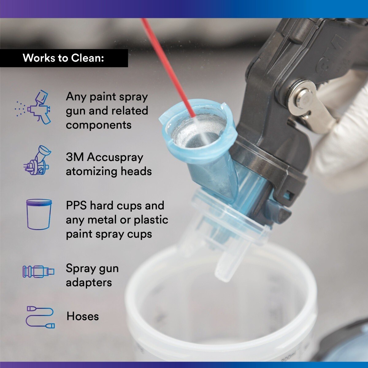 3M High Power Spray Gun Cleaner 15 oz Low VOC Aerosol for Spray Gun Equipment (26689) (7100148476) (6 Pack) - 4