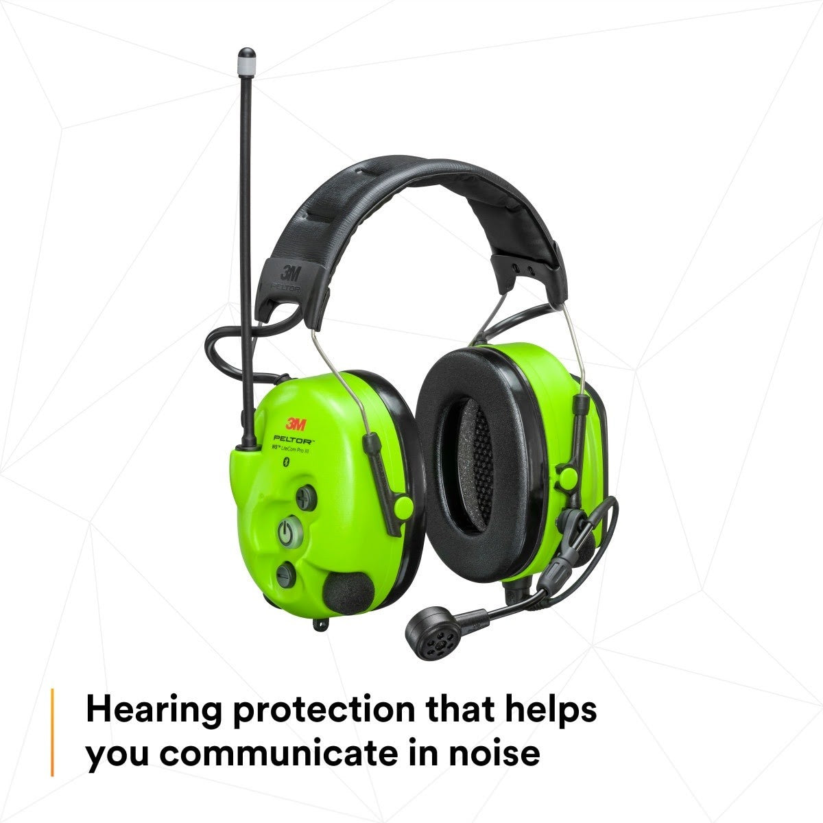 3M MT73H7A4D10NA GB PELTOR WS LiteCom PRO III Headset, Headband, (7100148701) - 9