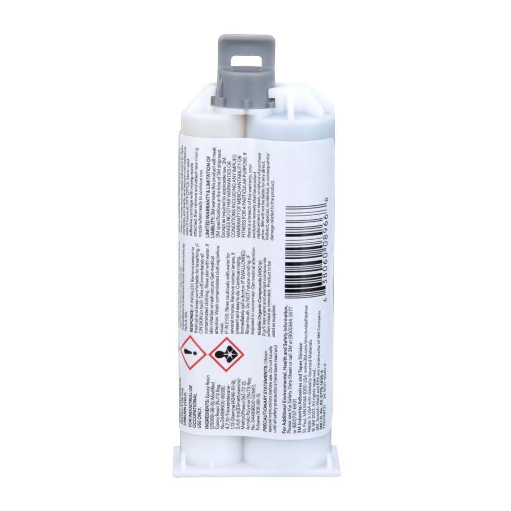 3M 7100148731 Scotch-Weld Epoxy Adhesive DP420 Black Two-Part Structural Adhesive, 20-Minute Work Life, High Impact and Fatigue Resistance Duo-Pak (50 mL) - 6