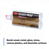 3M DP125 Scotch-Weld Translucent Two-Part Flexible Epoxy Adhesive Duo-Pak (48.5 mL) (7100148734) (12 Pack) - 8