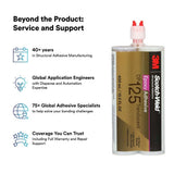 3M DP125 Scotch-Weld Translucent Two-Part Flexible Epoxy Adhesive Duo-Pak (48.5 mL) (7100148734) (12 Pack) - 10
