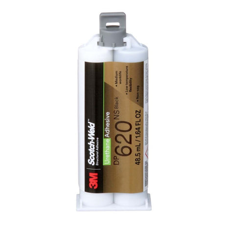 3M 7100148737 Scotch-Weld Urethane Adhesive DP620NS Black Duo-Pak, 48.5 mL (1.64 fl oz)