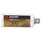 3M DP100 Plus Scotch-Weld Epoxy Adhesive, Clear, 48.5 mL 1.64 fl oz Duo-Pak (7100148750) (12 Pack) - 2