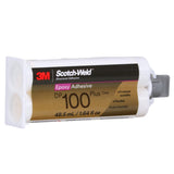 3M DP100 Plus Scotch-Weld Epoxy Adhesive, Clear, 48.5 mL 1.64 fl oz Duo-Pak (7100148750) (12 Pack) - 3