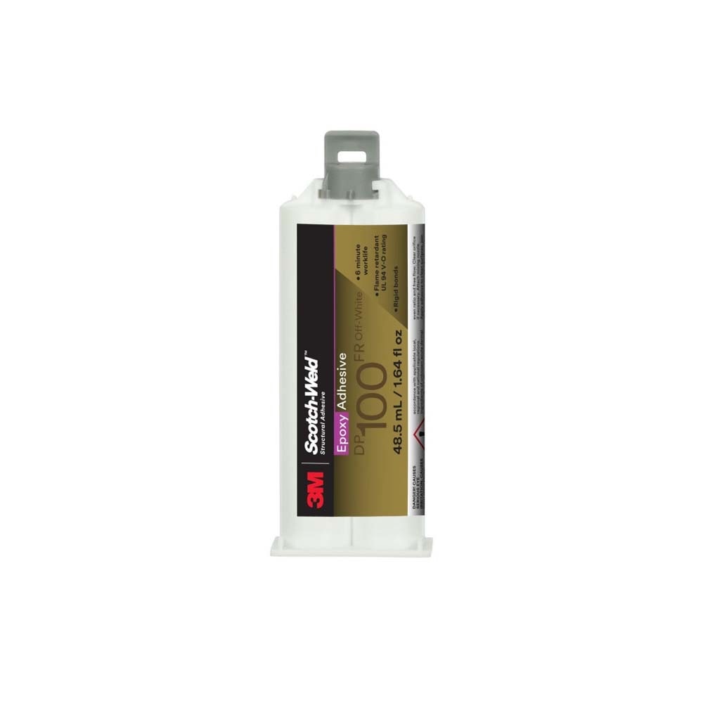 3M 100FR Scotch-Weld Epoxy Adhesive DP cream epoxy in Duo-Pak for flame-retardant bonding (48.5 mL) (7100148760) (12 Pack)