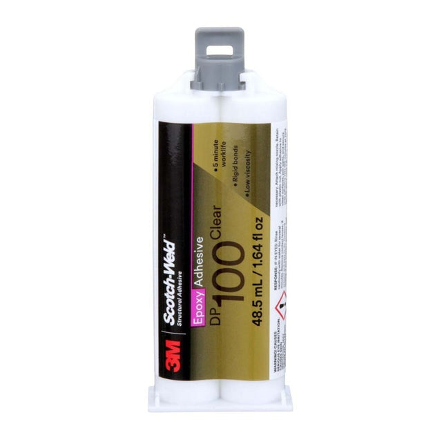 3M DP100 Scotch-Weld Epoxy Adhesive Duo-Pak, Clear (7100148763)