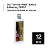 3M DP100 Scotch-Weld Epoxy Adhesive Duo-Pak, Clear (7100148763) - 2