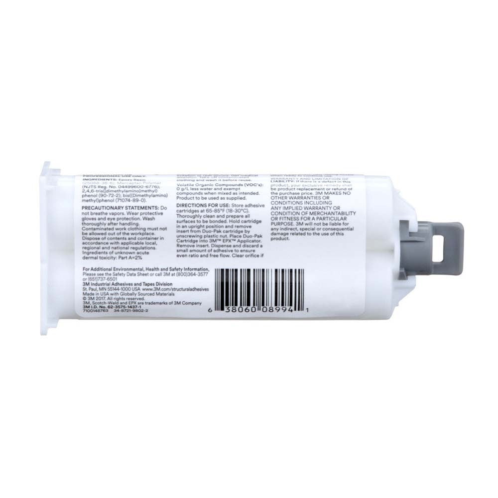 3M DP100 Scotch-Weld Epoxy Adhesive Duo-Pak, Clear (7100148763) - 10