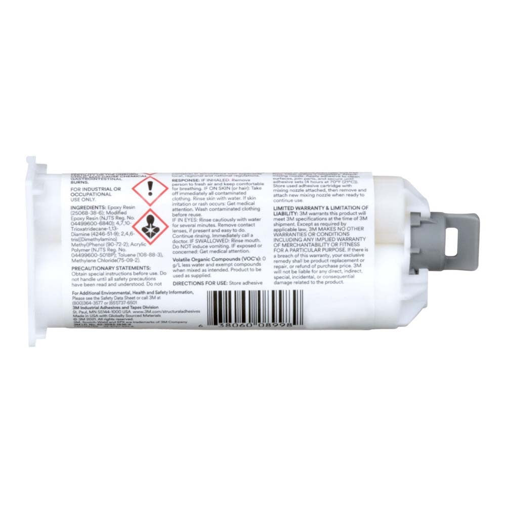 3M DP460 Scotch-Weld Epoxy Adhesive Off-White Duo-Pak 50 mL (1.69 fl oz) (7100148768) (12 Pack) - 8