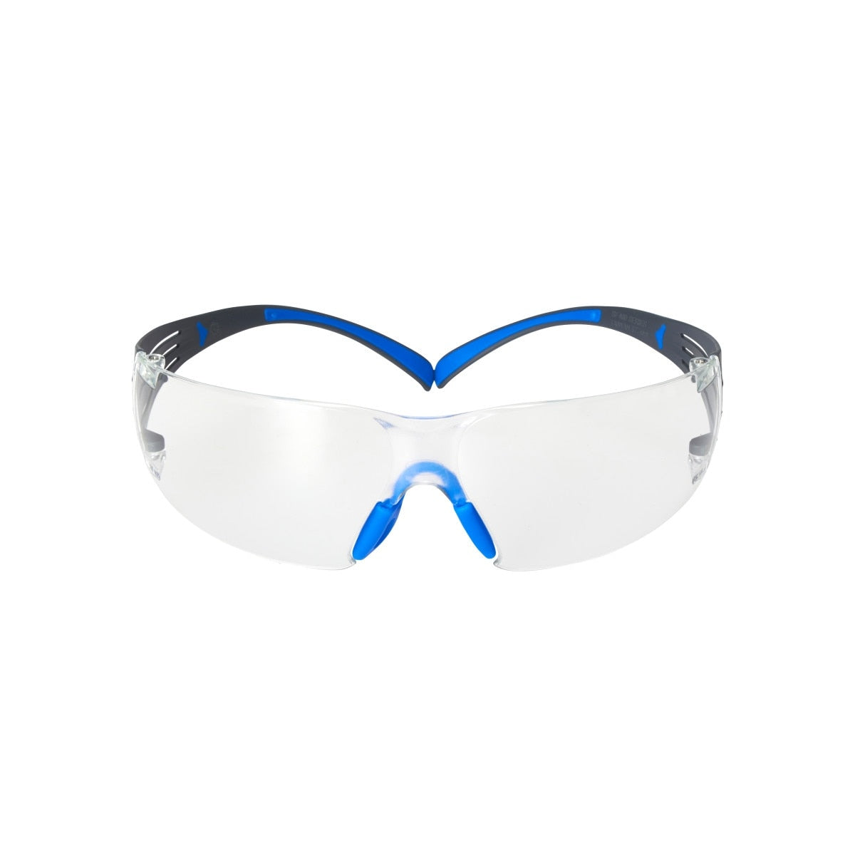 3M SF401SGAF-BLU SecureFit Safety Glasses, Clear Lens, Blue/Gray Frame, ANSI Z87.1 (7100150838) (20 Pack) - 2